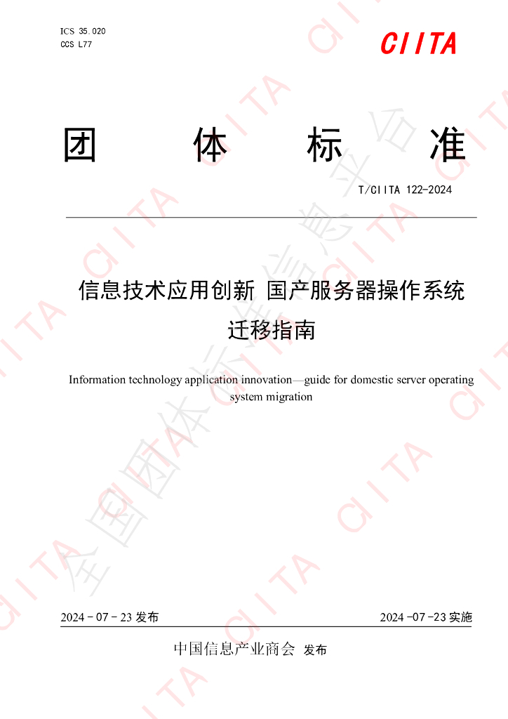 T/CIITA 122-2024 标准预览