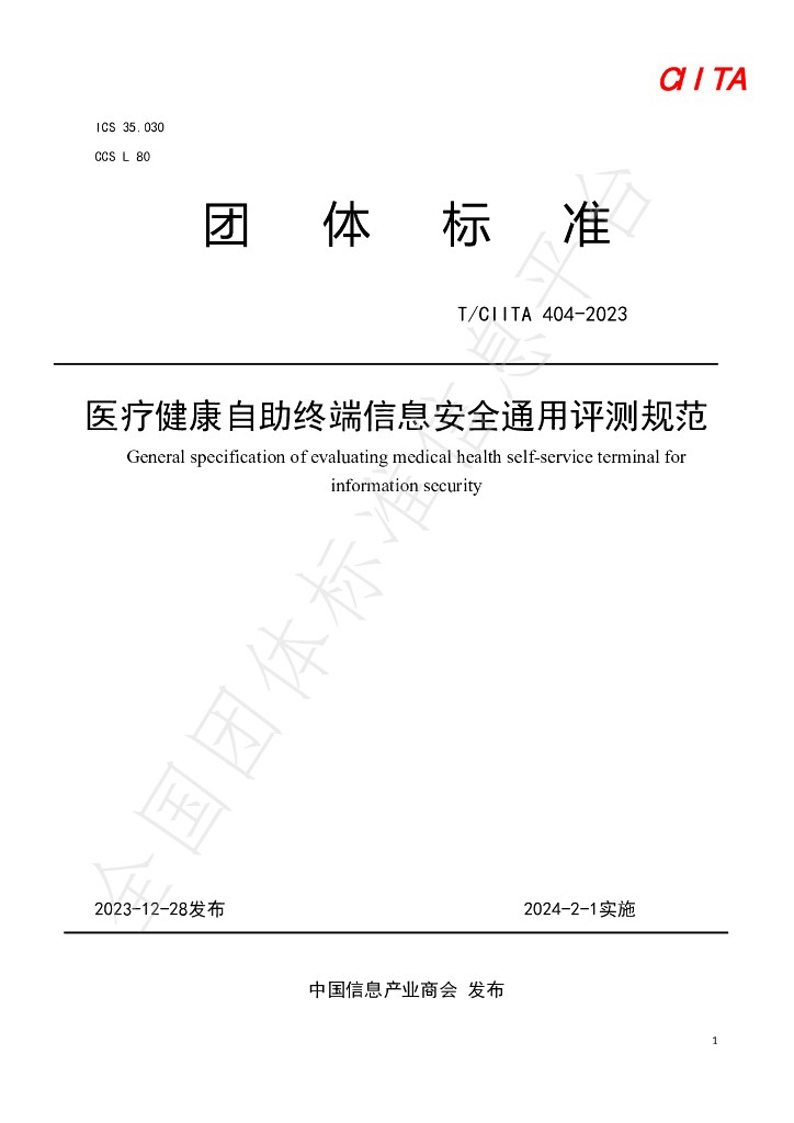 T/CIITA 404-2023 标准预览