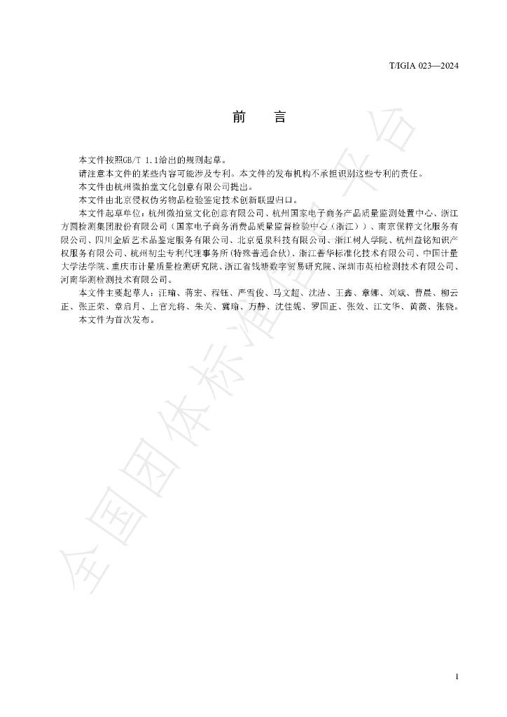 T/IGIA 023-2024 标准预览