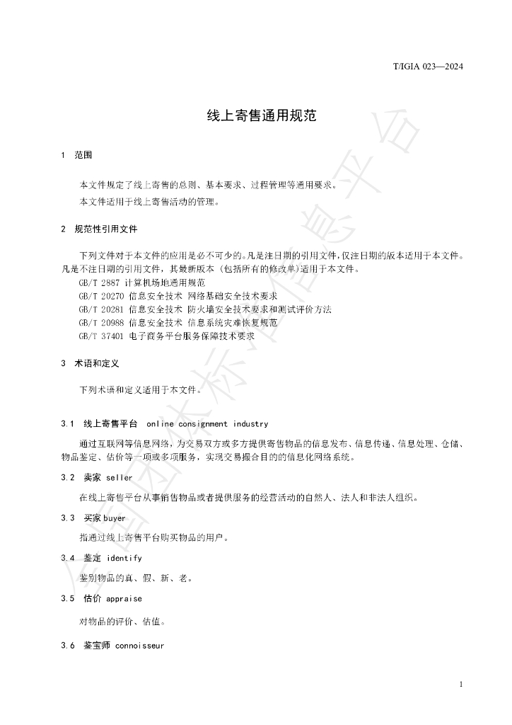 T/IGIA 023-2024 标准预览