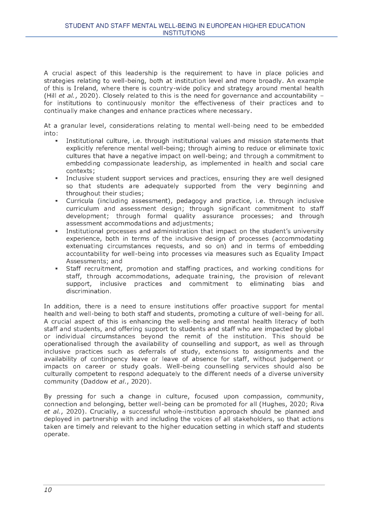 NESET：2024年欧洲高等教育机构中的学生和教职员工心理健康状况报告（英文版）_第10页