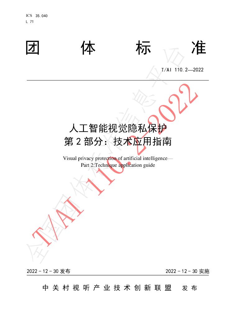 T/AI 110.2-2022 标准预览