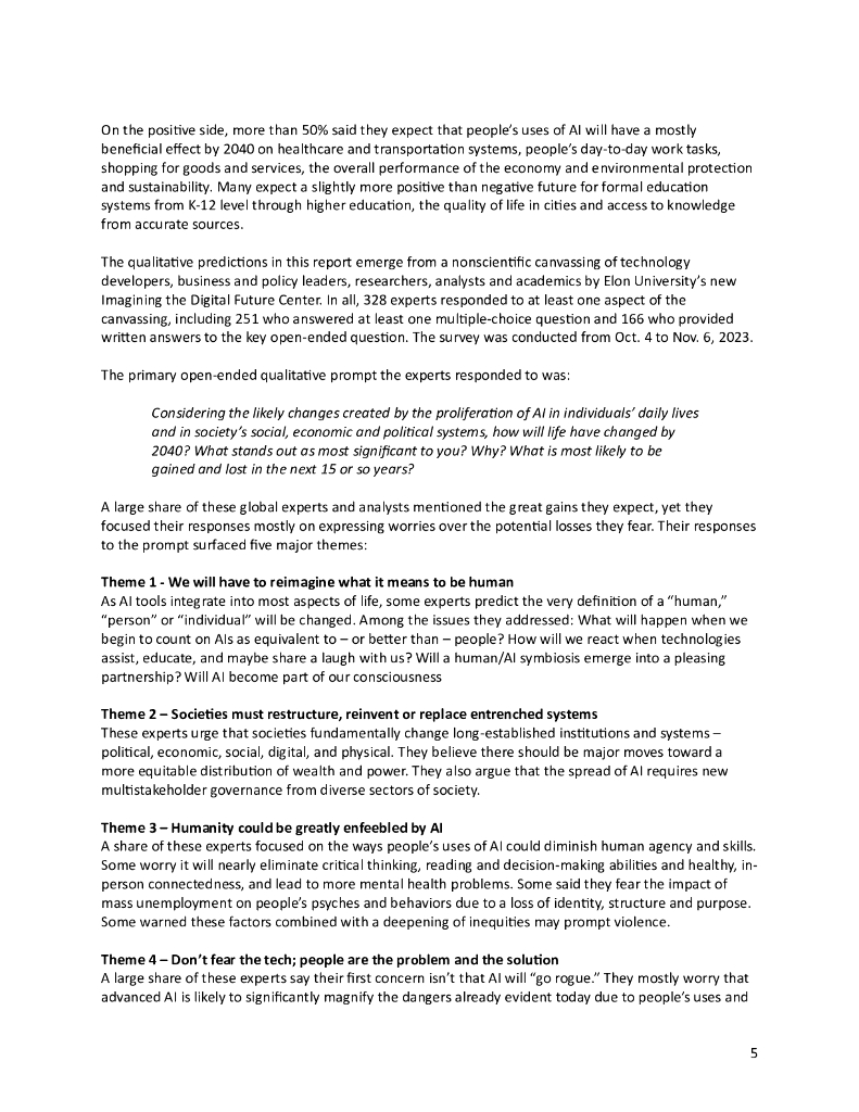 依隆大学：人工智能的双重未来：2040年AI对人类社会的影响专家洞见报告（英文版）_第6页