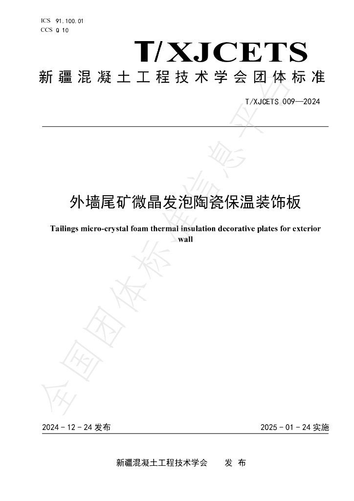 T/XJCETS 009-2024 标准预览