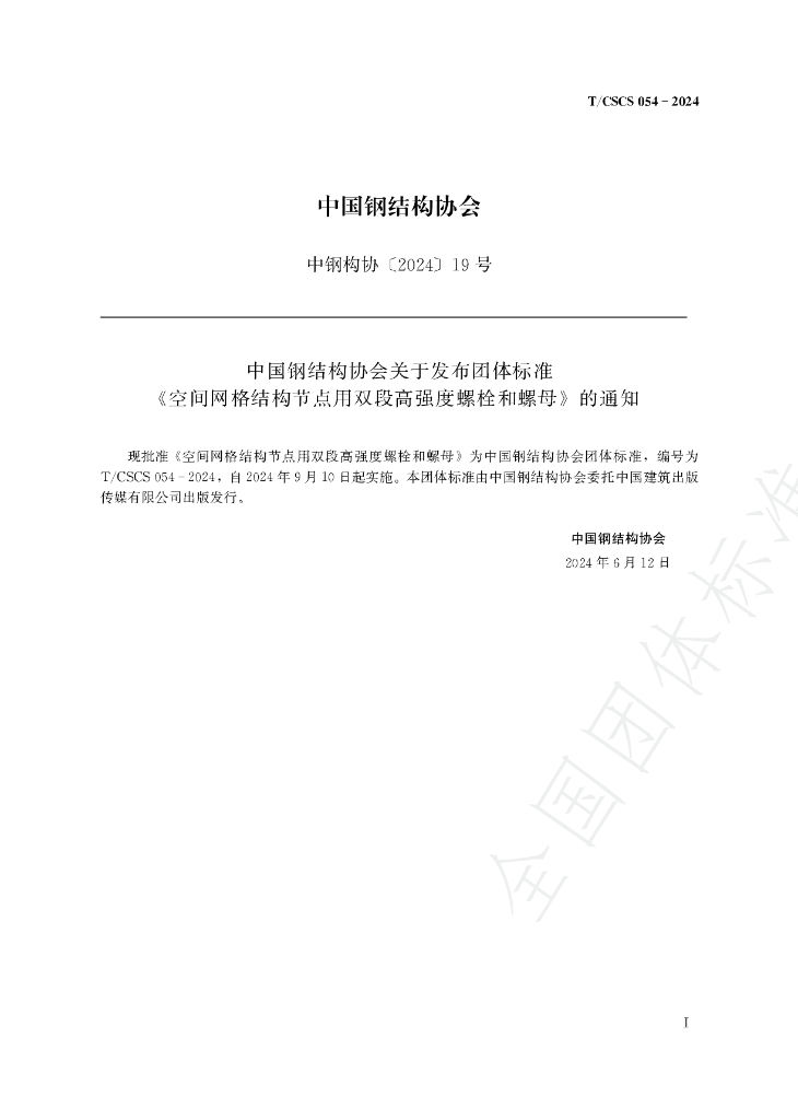 T/CSCS 054-2024 标准预览