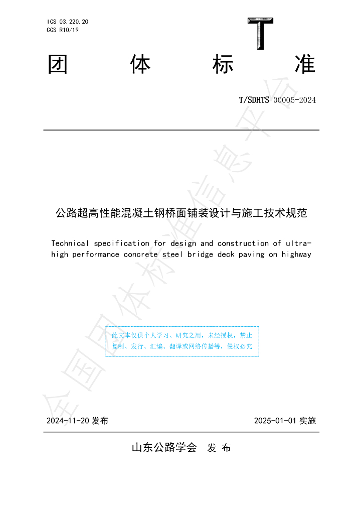 T/SDHTS 00005-2024 标准预览