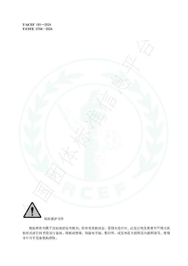 T/ACEF 181-2024 标准预览