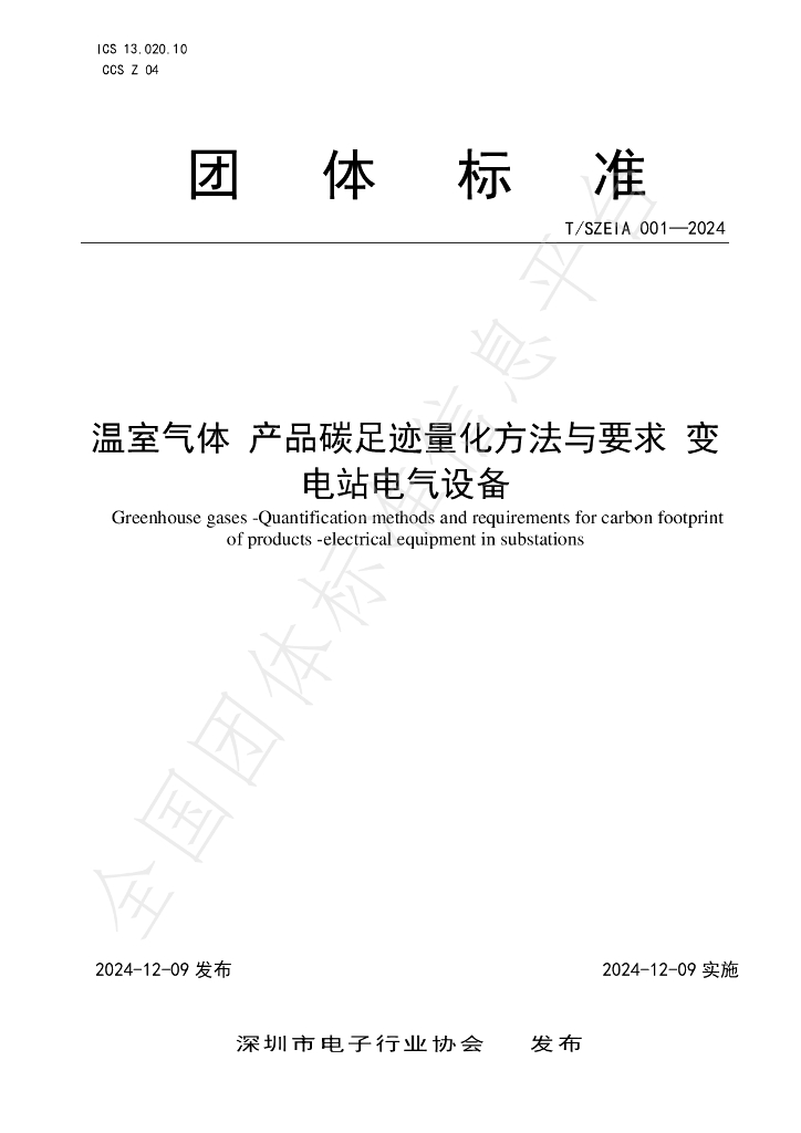 T/SZEIA 001-2024 标准预览