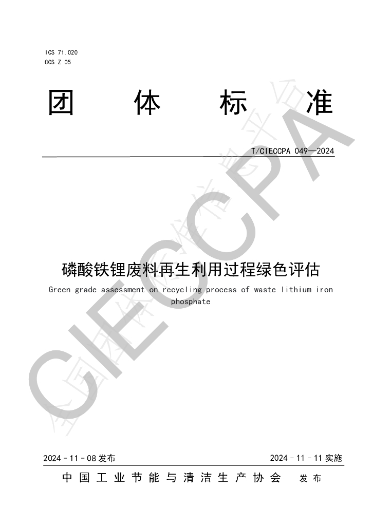T/CIECCPA 049-2024 标准预览