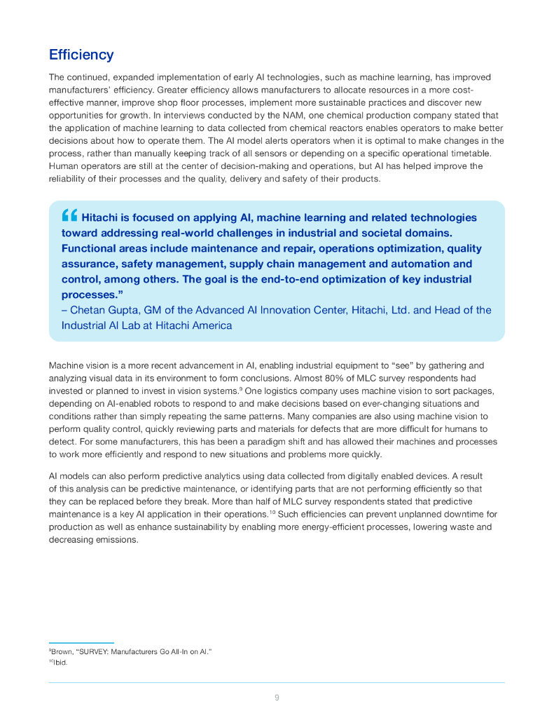 Manufacturers：2024年智能制造：美国制造业人工智能应用研究报告（英文版）_第9页