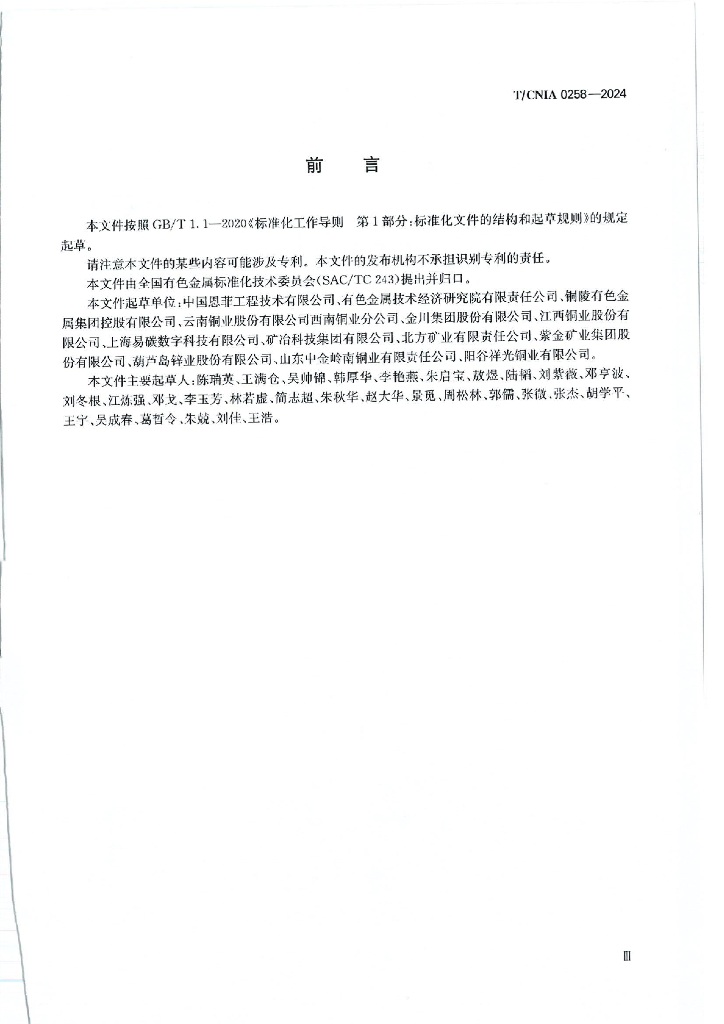 T/CNIA 0258-2024 标准预览