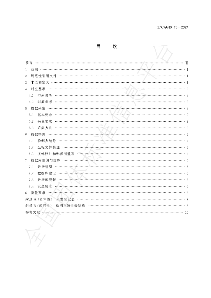 T/CAGIS 15-2024 标准预览