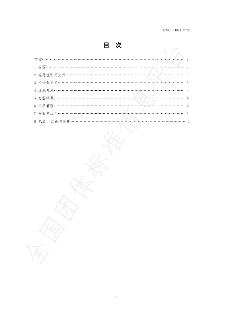 T/NXS 0102T-2025 标准预览