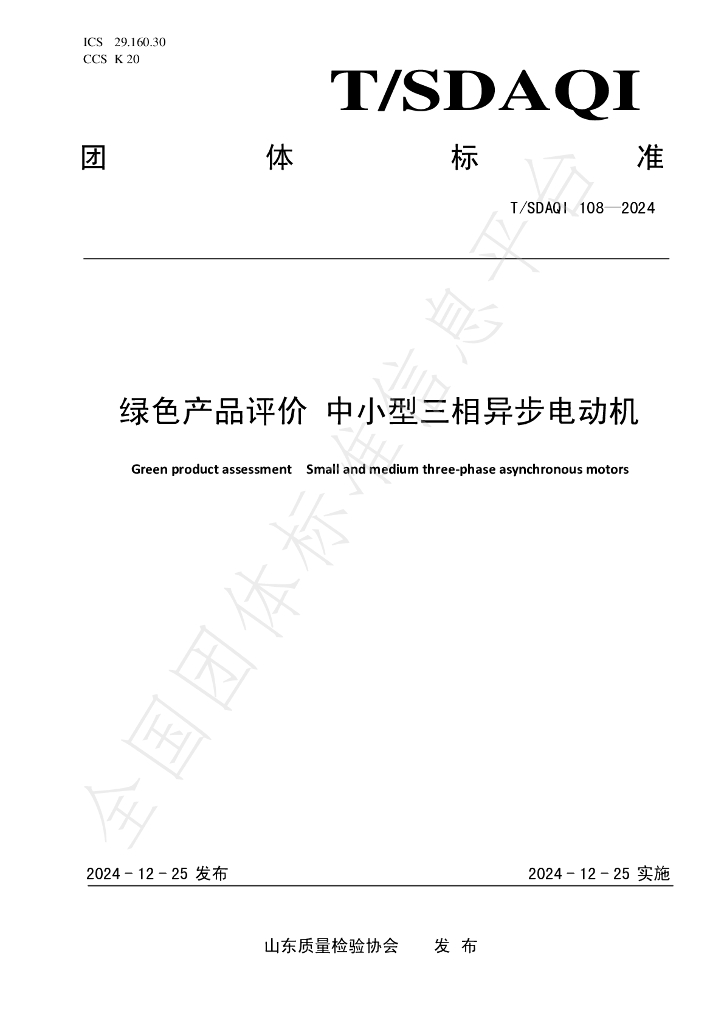 T/SDAQI 108-2024 标准预览