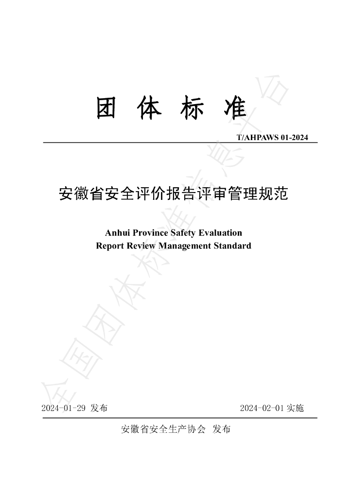 T/AHPAWS 01-2024 标准预览
