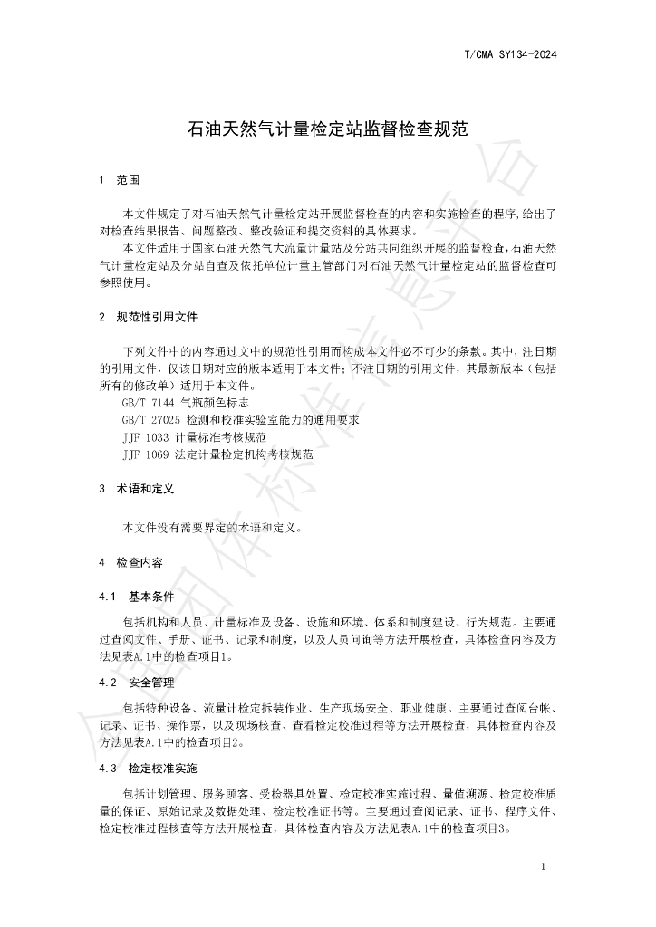 T/CMA SY134-2024 标准预览