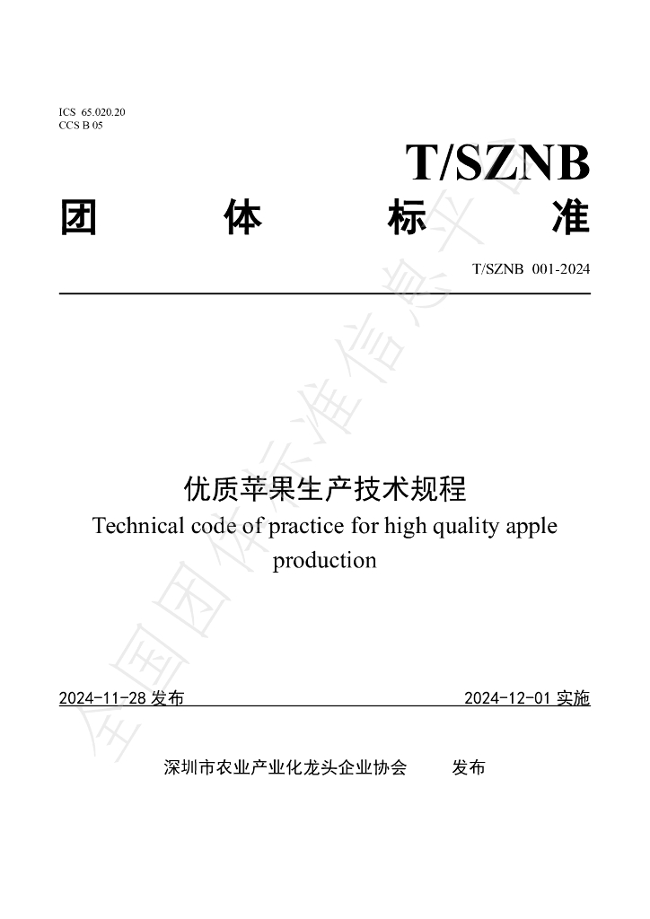 T/SZNB 001-2024 标准预览