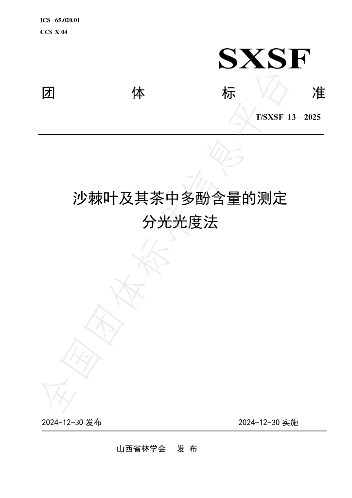 T/SXSF 13-2025 标准预览