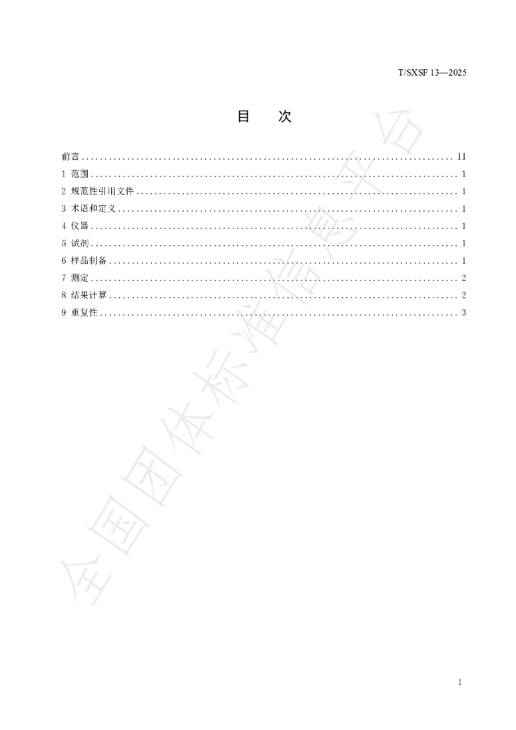 T/SXSF 13-2025 标准预览