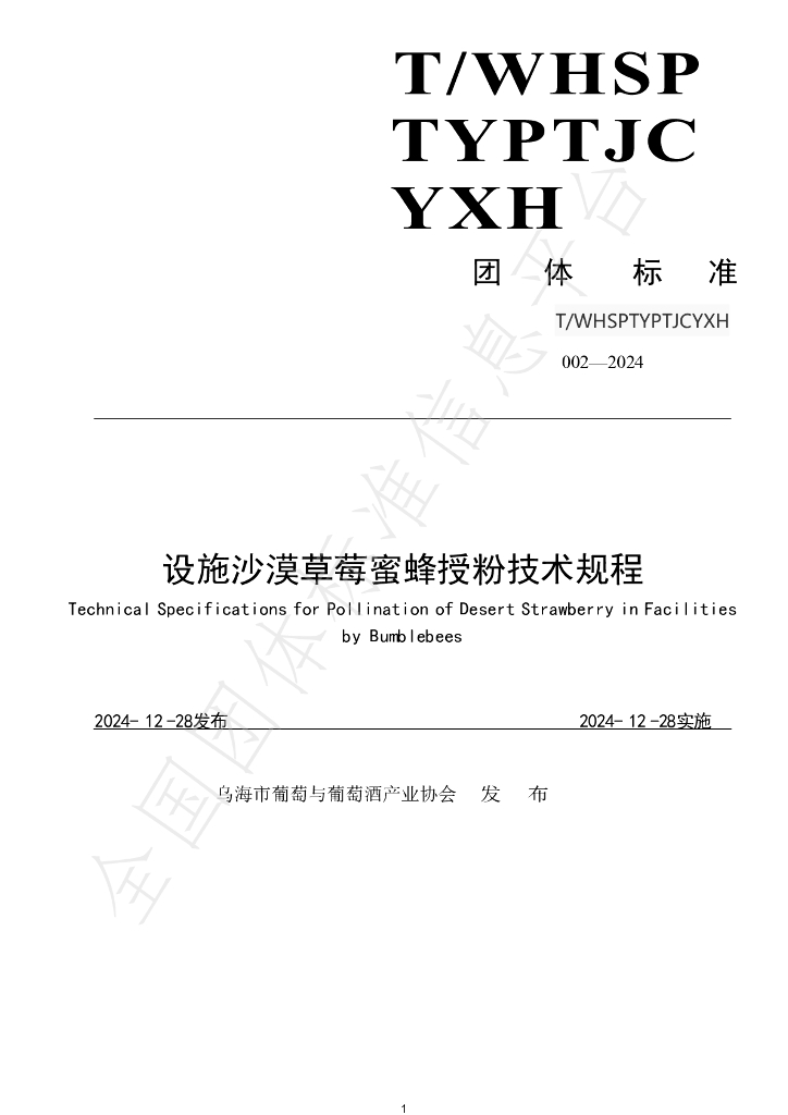 T/WHSPTYPTJCYXH 002-2024 标准预览