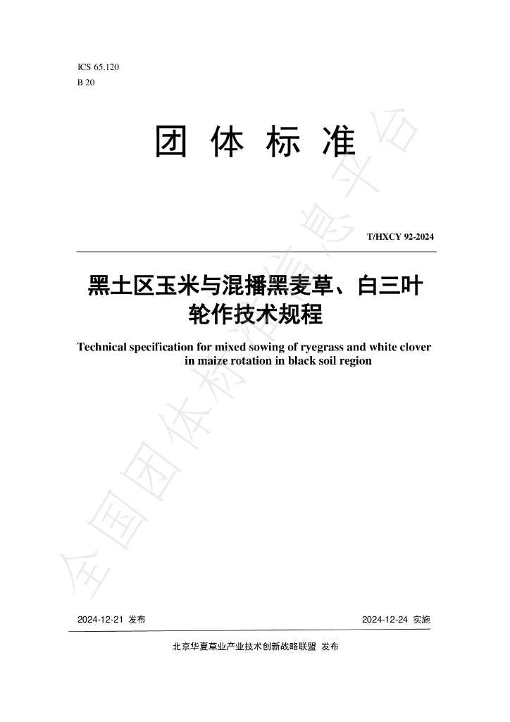 T/HXCY 92-2024 标准预览