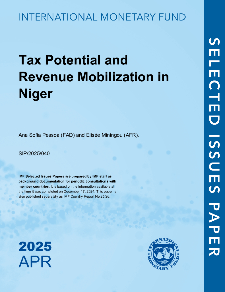 国际货币基金组织：尼日尔的税收潜力和收入动员：尼日尔（英文版）