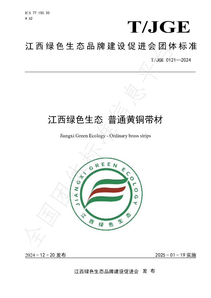 T/JGE 0121-2024 标准预览