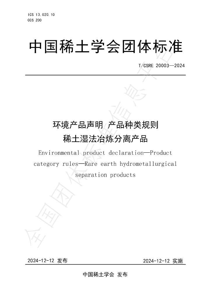 T/CSRE 20003-2024 标准预览
