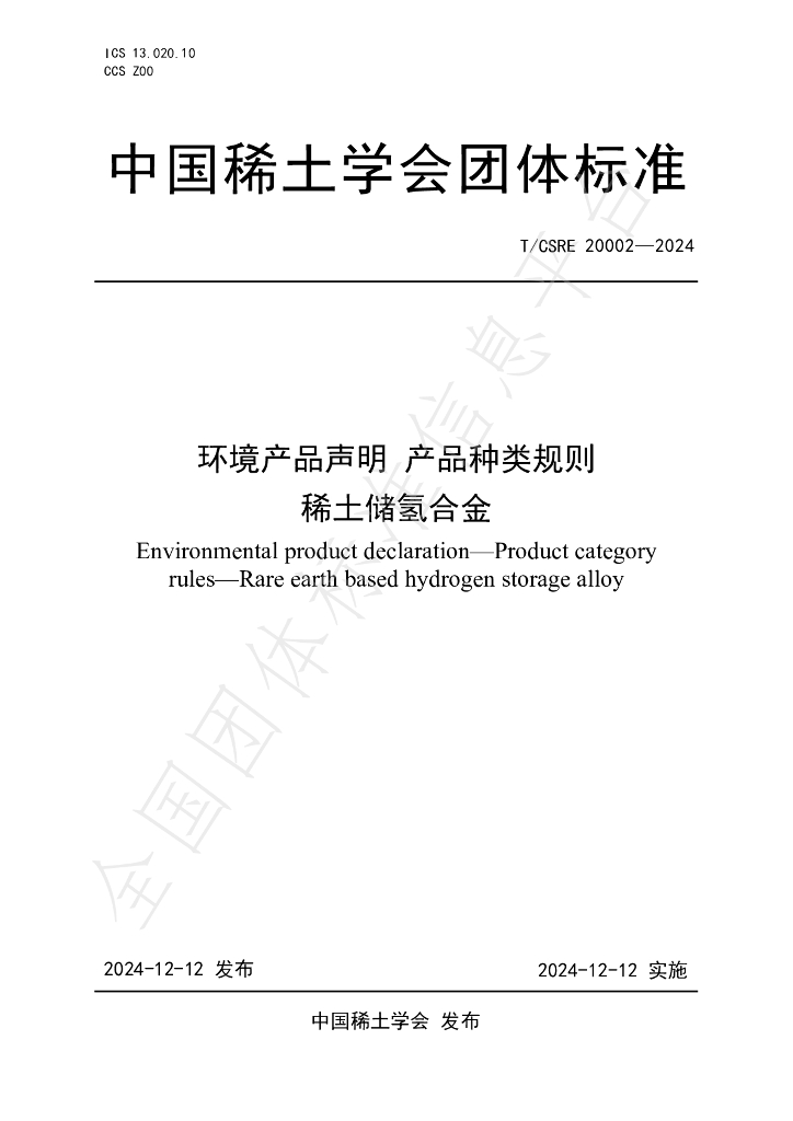 T/CSRE 20002-2024 标准预览