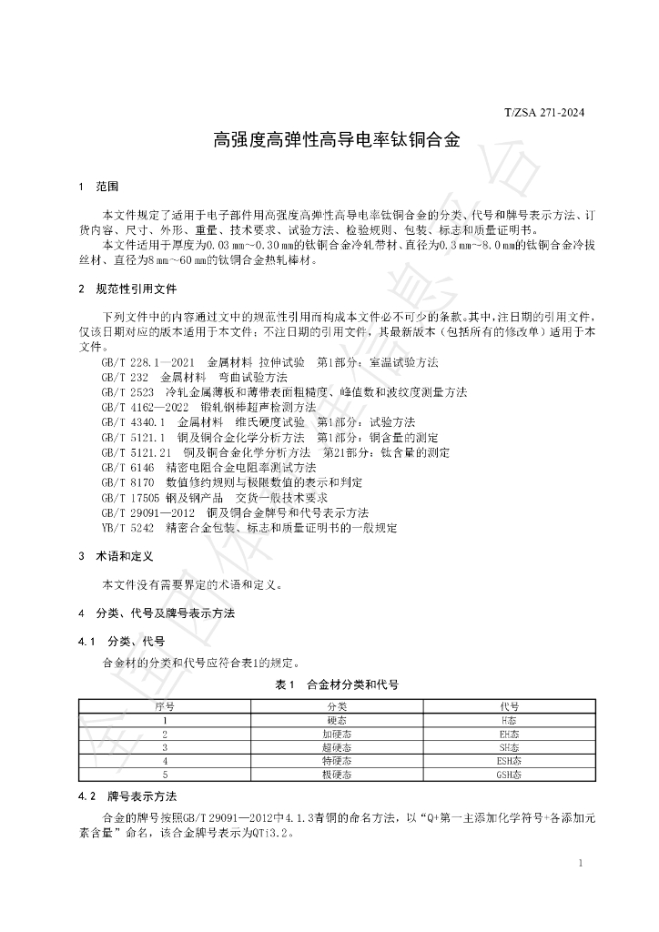 T/ZSA 271-2024 标准预览