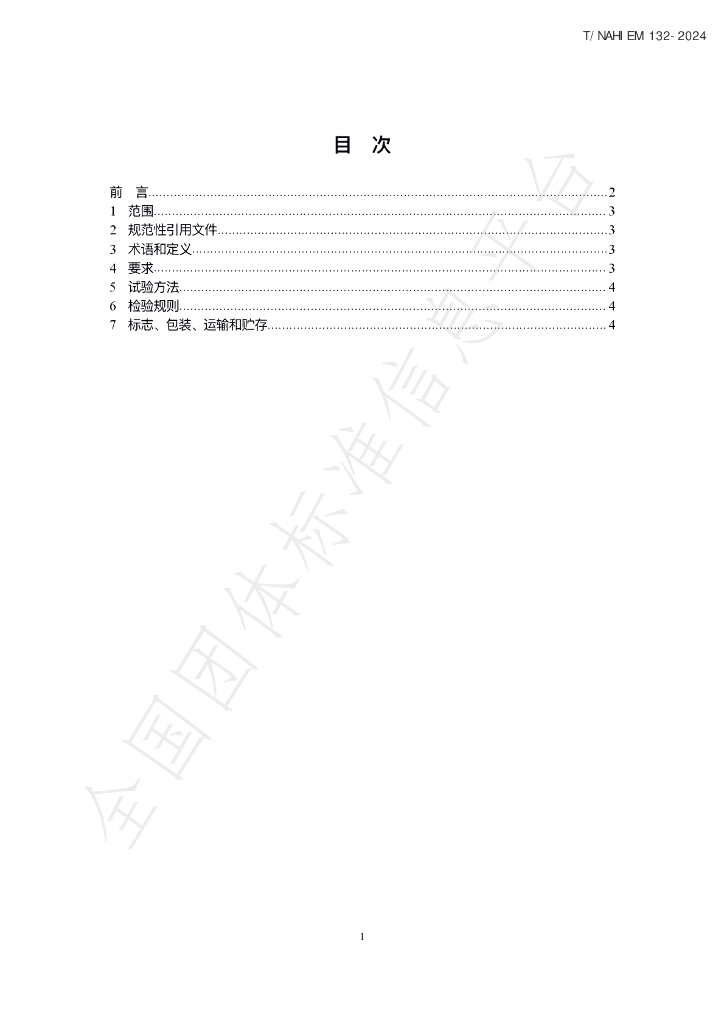 T/NAHIEM 132-2024 标准预览
