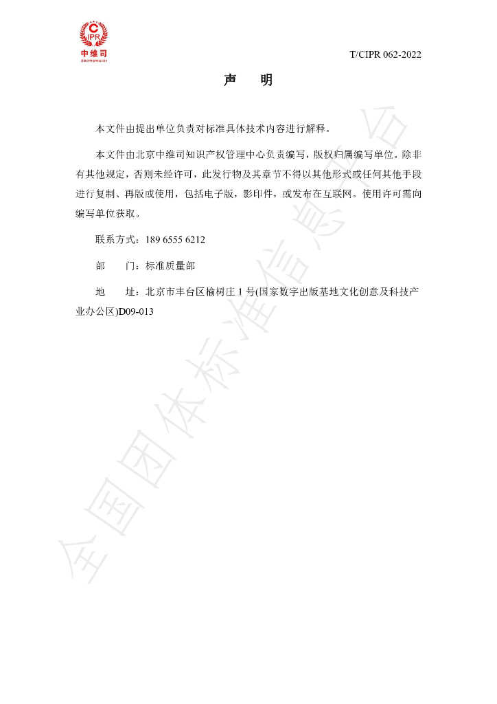 T/CIPR 062-2022 标准预览