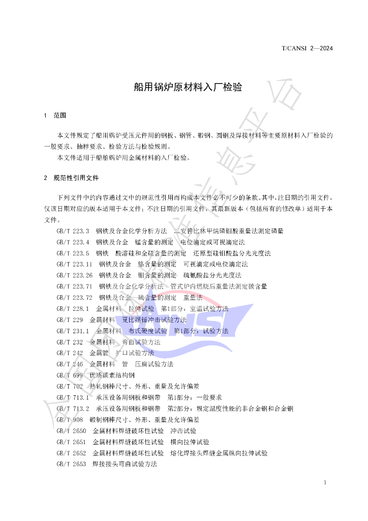 T/CANSI 2-2024 标准预览