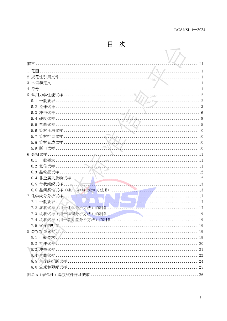 T/CANSI 1-2024 标准预览