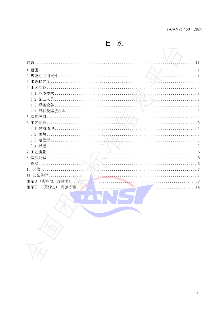 T/CANSI 153-2024 标准预览
