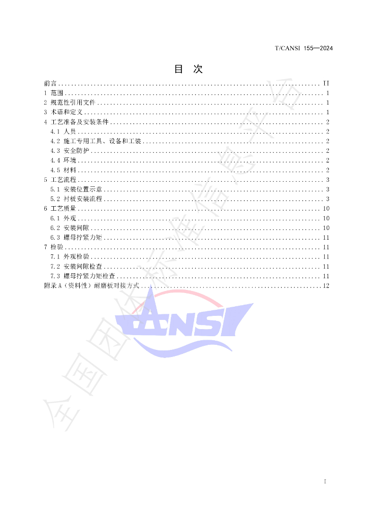 T/CANSI 155-2024 标准预览
