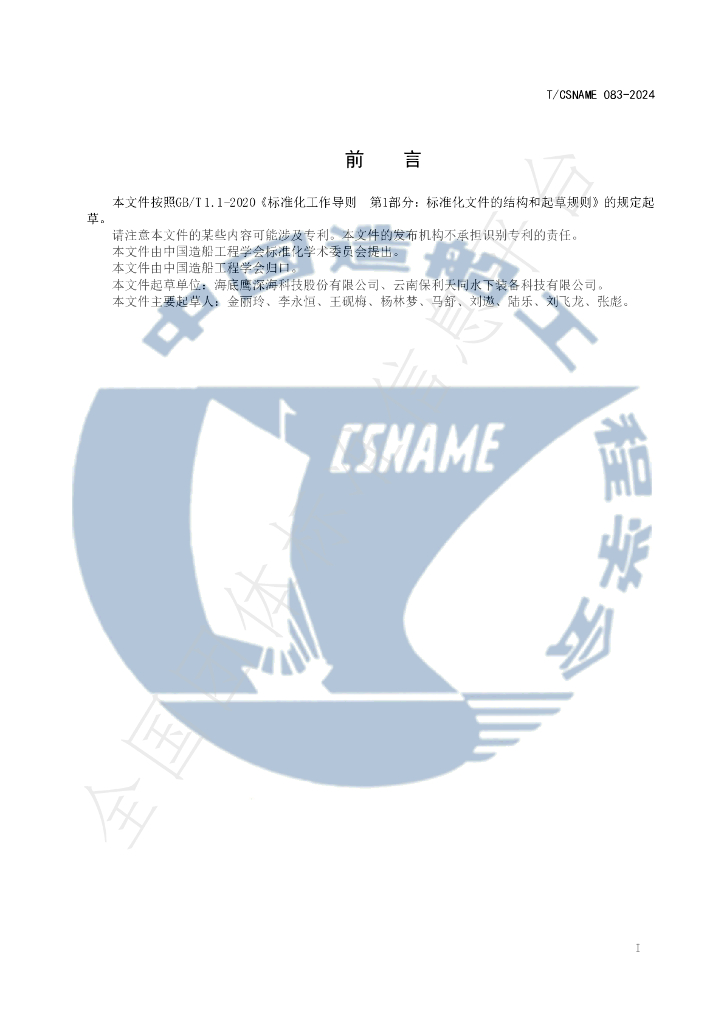 T/CSNAME 083-2024 标准预览