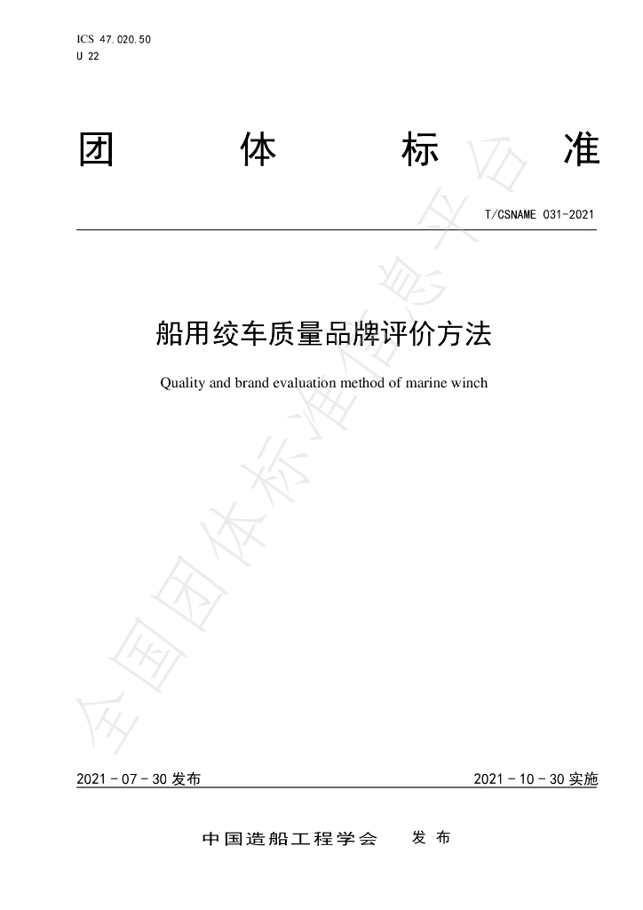 T/CSNAME 031-2021 标准预览