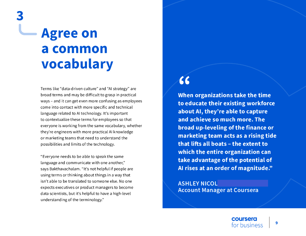 Coursera：2023年企业人工智能：构建人工智能战略让客户满意报告（英文版）_第9页