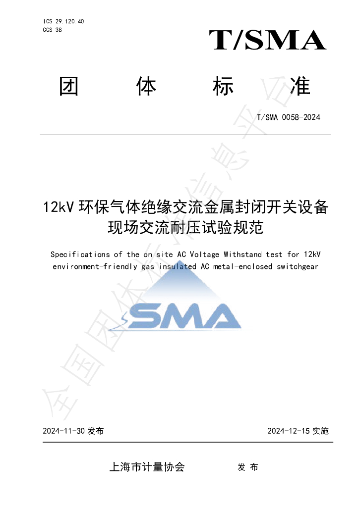 T/SMA 0058-2024 标准预览