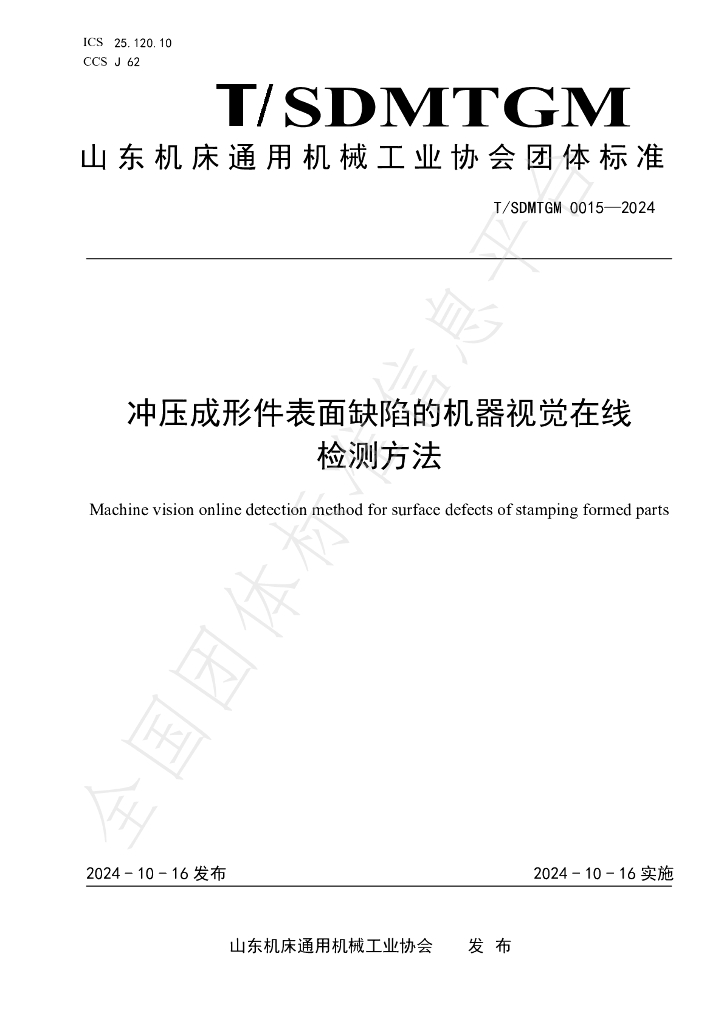 T/SDMTGM 0015-2024 标准预览