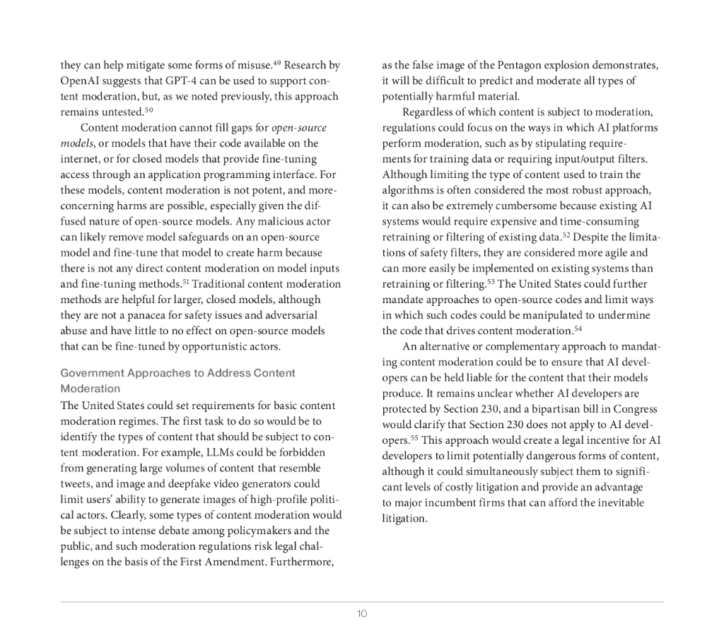 Rand兰德：2024年生成式人工智能对信息完整性的威胁及潜在政策回应报告（英文版）_第10页