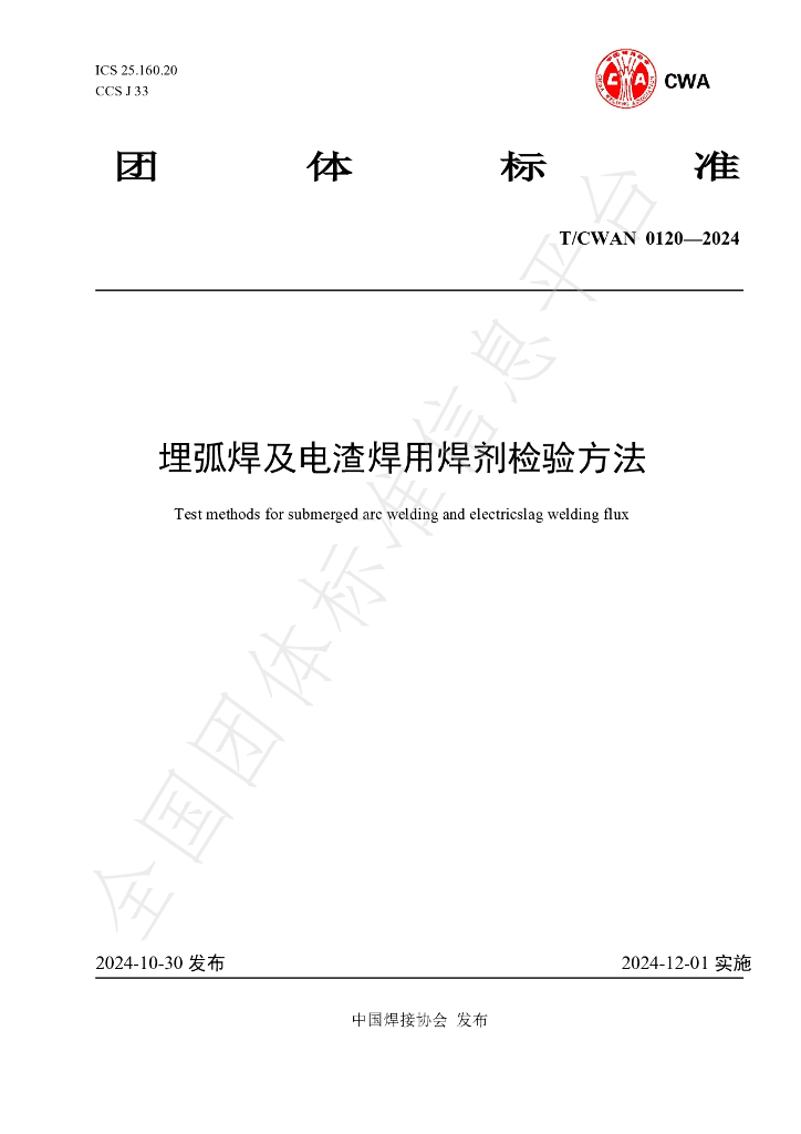 T/CWAN 0120-2024 标准预览