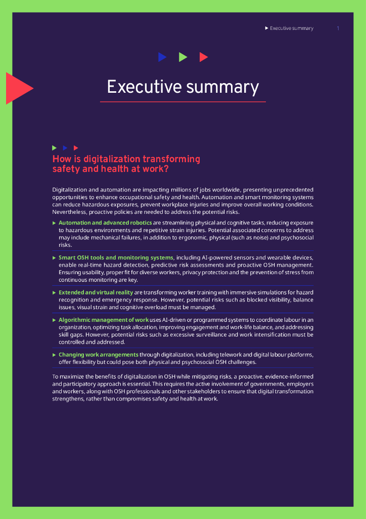 国际劳工组织（ILO）：2025年健康与安全的变革：人工智能和数字化在工作中的作用研究报告（英文版）_第8页