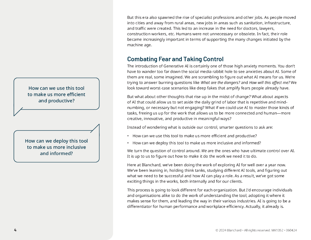 Ken Blanchard：2024年生成式AI在人力资源&学习与发展中的应用指南报告（英文版）_第4页