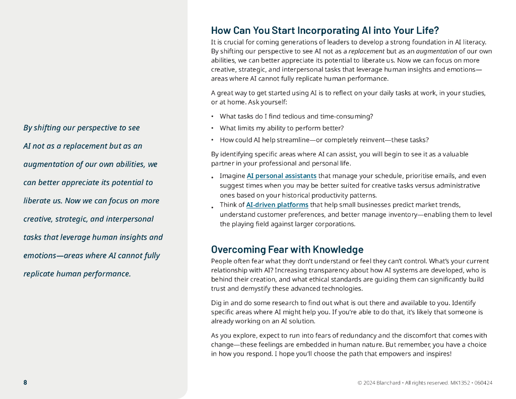 Ken Blanchard：2024年生成式AI在人力资源&学习与发展中的应用指南报告（英文版）_第8页