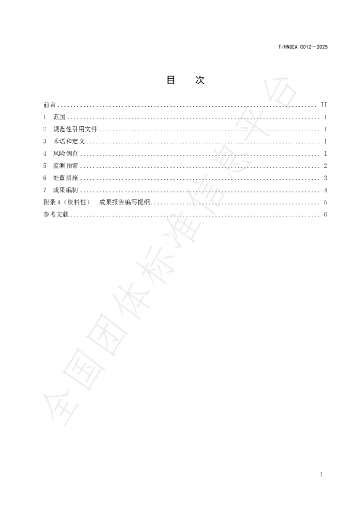 T/HNGEA 0012-2025 标准预览