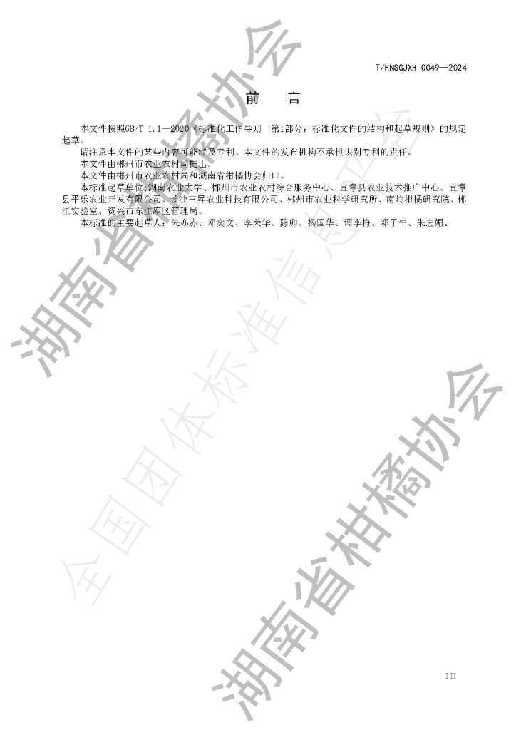 T/HNSGJXH 0049-2024 标准预览