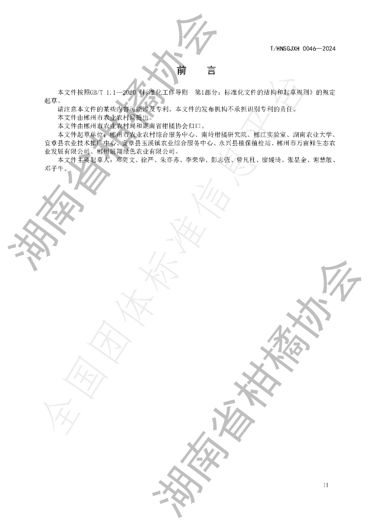 T/HNSGJXH 0046-2024 标准预览