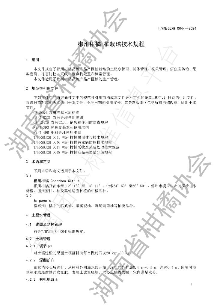 T/HNSGJXH 0044-2024 标准预览